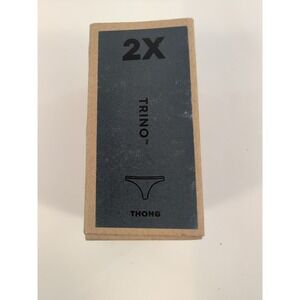 Allbirds Trino Thong Underwear Size 2X - Storm Merino Wool Blend NEW